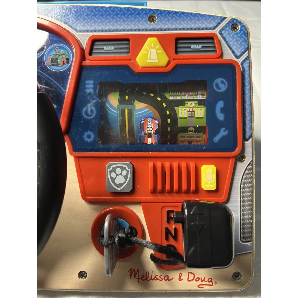 Melissa & Doug Paw Patrol Driving Dashboard Bilingual Interactive Toy Works